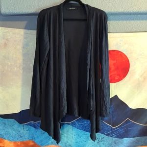 Pologarage drape cardigan top